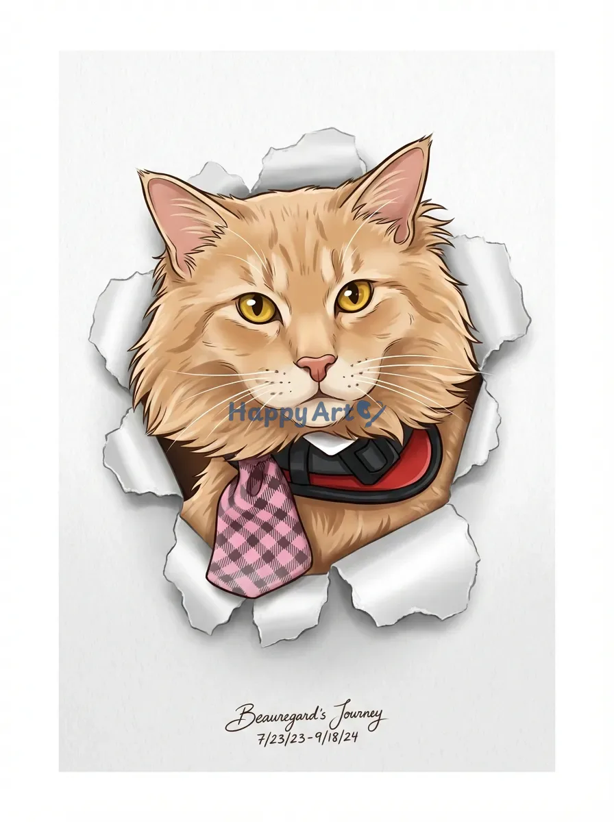 Artwork of Beauregard’s Journey 7/23/23-9/18/24